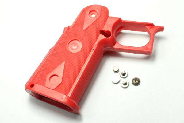 T AABB Custom Grip for Marui / WE Hi Capa ( Pink )